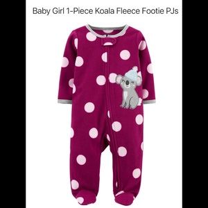 3 for 20—1-Piece Koala Fleece Footie PJs